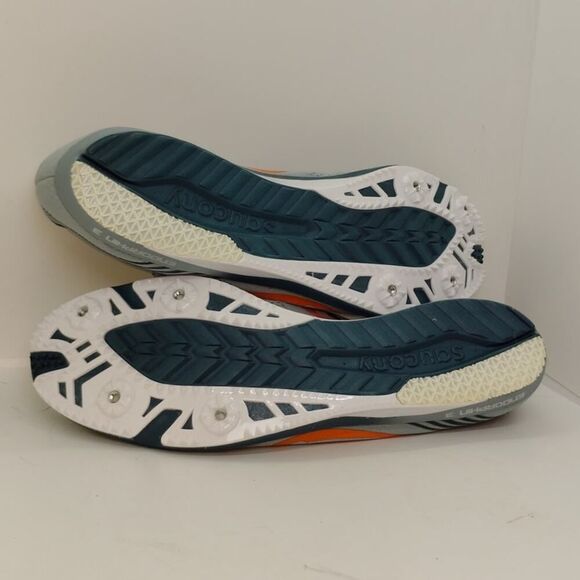 Saucony Endorphin 3 Men's NEW Running Shoes Slate Gray/Blue - Size 14 - Picture 6 of 7